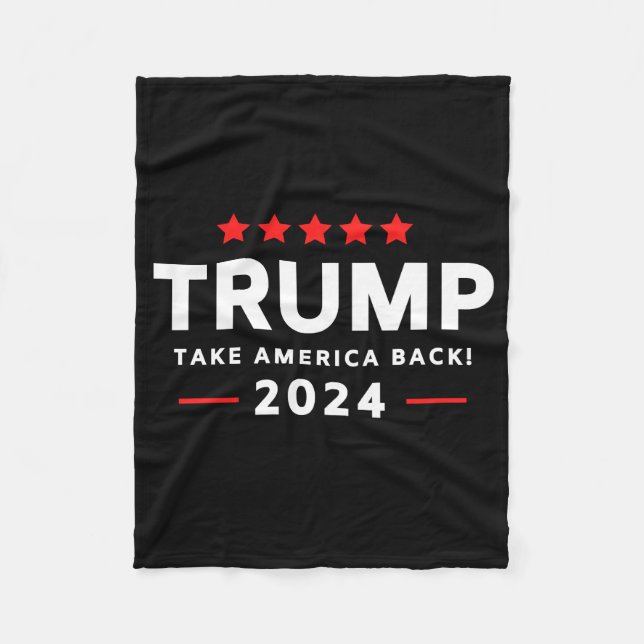Cobertor De Velo Donald Trump 2024 Devolva a América  (Frente)