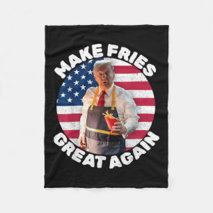 Cobertor De Velo Donald Trump 2024 Francês Fry - Make French Fries