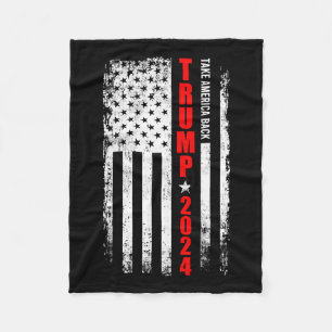 Cobertor De Velo Donald Trump 2024 Recupere a bandeira americana