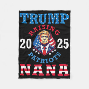 Cobertor De Velo Donald Trump 2025 Criando Patriotas Apoio Nana Pr