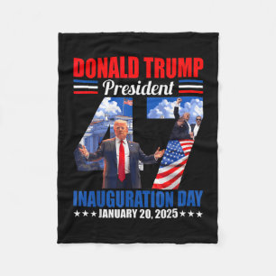 Cobertor De Velo Donald Trump 47º Dia da Inauguração do Presidente