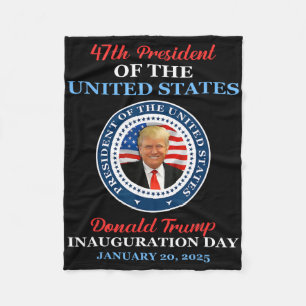 Cobertor De Velo Donald Trump 47º Presidente Posse 2025 EUA