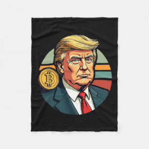 Cobertor De Velo Donald Trump Bitmoney Dogecoin Crypto Ret