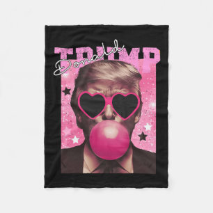 Cobertor De Velo Donald Trump Bubble Gum Pink Sungs