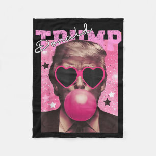 Cobertor De Velo Donald Trump Bubble Gum Pink Sungs