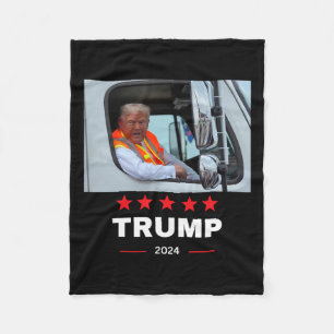 Cobertor De Velo Donald Trump Corre No Caminhão De Lixo 2