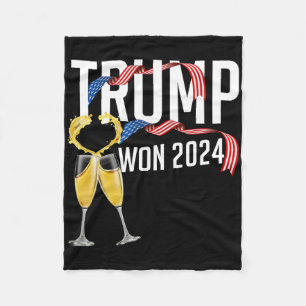 Cobertor De Velo Donald Trump Ganhou Inauguração da Eleição de 2024