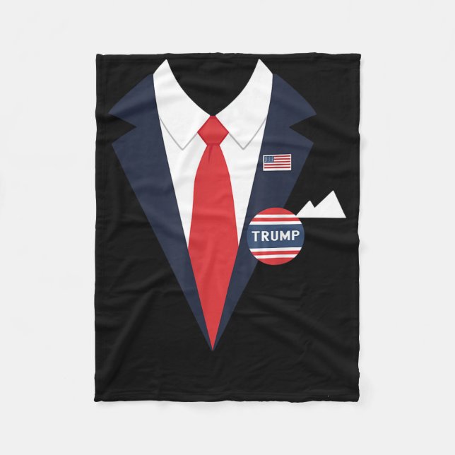 Cobertor De Velo Donald Trump Halloween Costume Crianças Engraçadas (Frente)