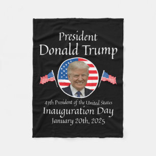 Cobertor De Velo Donald Trump Inauguration Day 2025 47th U.A. Presi