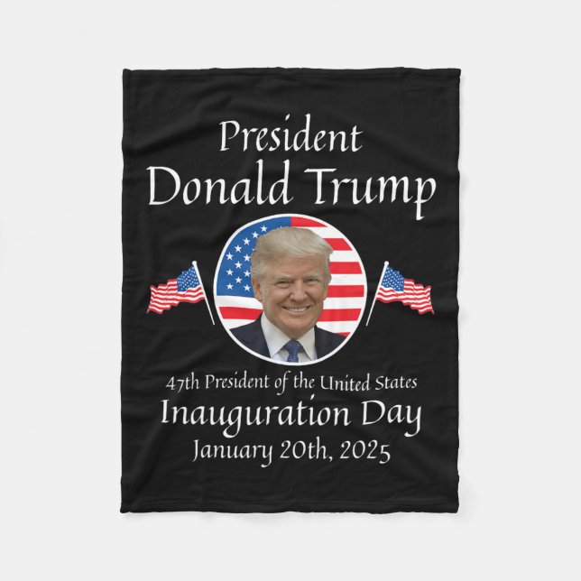 Cobertor De Velo Donald Trump Inauguration Day 2025 47th U.A. Presi (Frente)