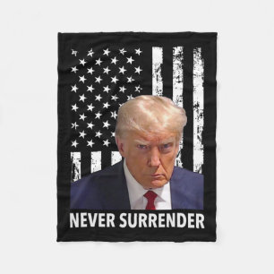 Cobertor De Velo Donald Trump Mug Shot - Nunca rendam F Americano
