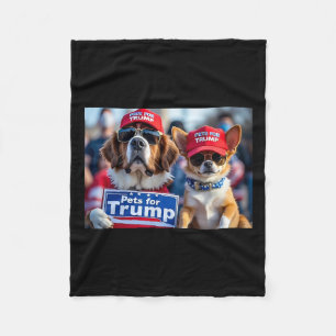 Cobertor De Velo Donald Trump Torna Os Cães Seguros Novamente Red H