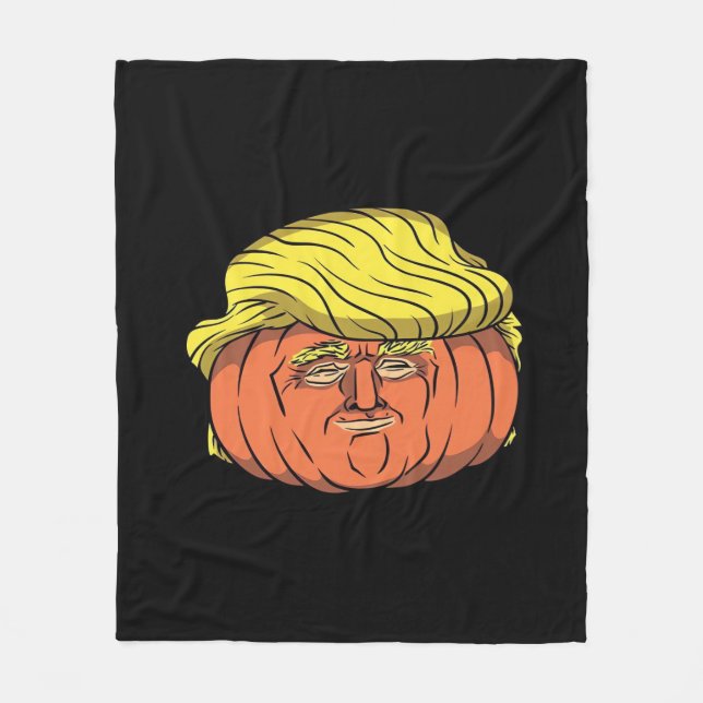 Cobertor De Velo Donald Trumpkin Pumpking (Frente)