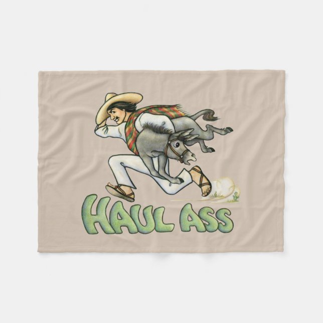 Cobertor De Velo Donkey Fleece Blanket (Frente (Horizontal))