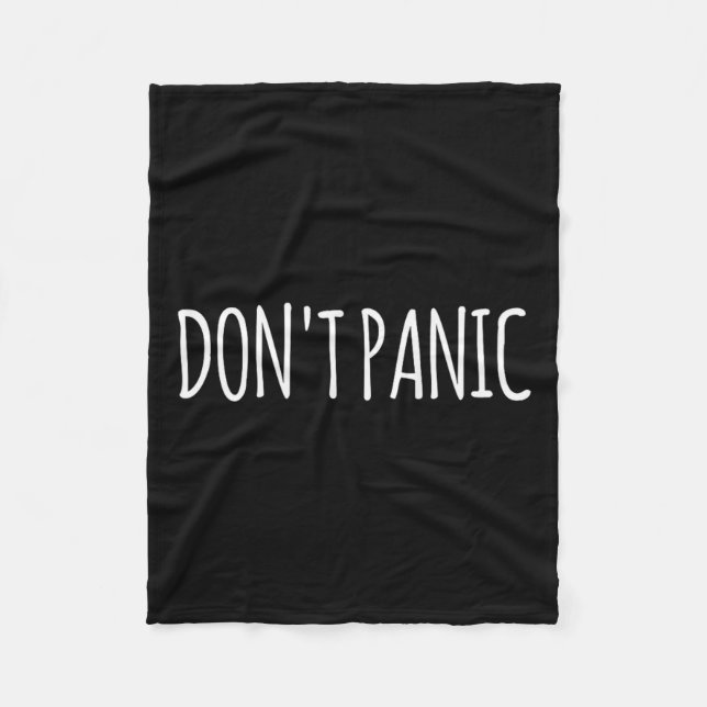 Cobertor De Velo Don't Panic  (Frente)