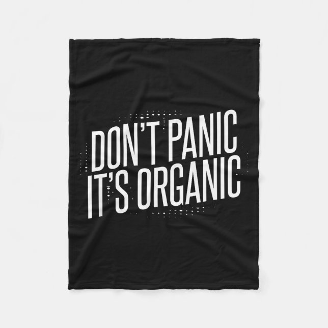 Cobertor De Velo Don't Panic It's Organic  (Frente)