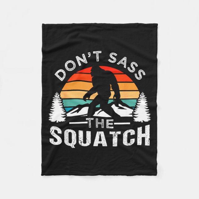 Cobertor De Velo Don't S The Squatch Bigfoot  (Frente)