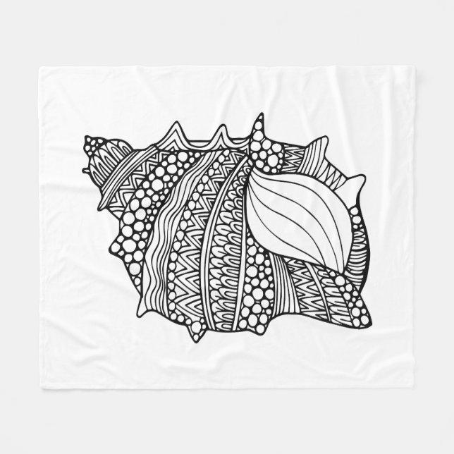 Cobertor De Velo Doodle inspirado (Frente (Horizontal))