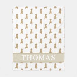 Cobertor De Velo Doodle Personalizado (Dourado Apricot Vermelho)