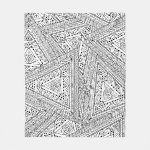 Cobertor De Velo Doodle tribal 2