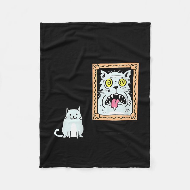 Cobertor De Velo Dorian Gray's Cat Teeshirt From Skunkbear  (Frente)