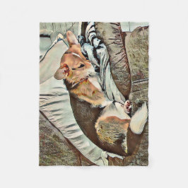 Cobertor De Velo Dormindo galês no sofá