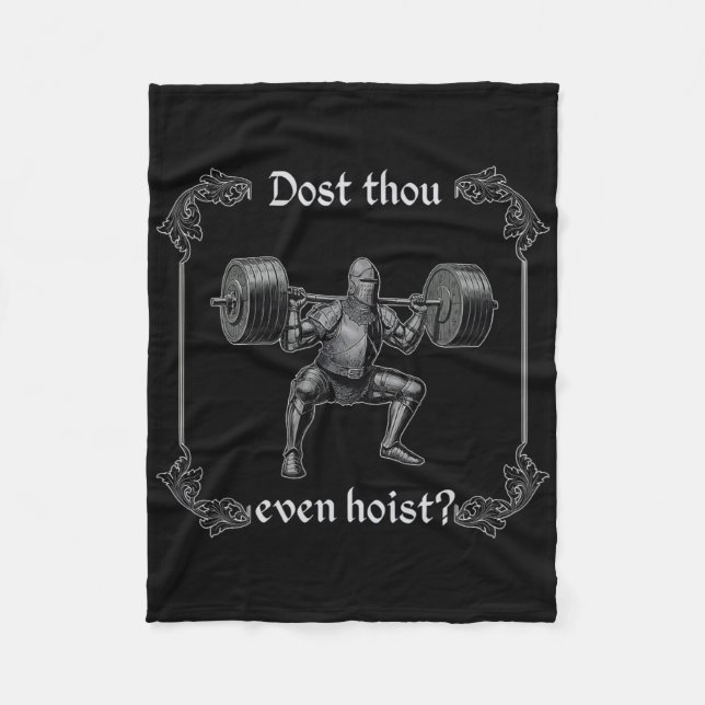 Cobertor De Velo Dost Thou Even Hoist Funny Gym Meme  (Frente)