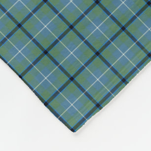 Cobertor De Velo Douglas Clan Light Blue Ancian Tartan