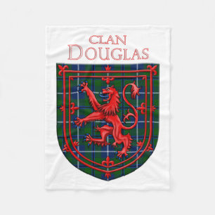 Cobertor De Velo Douglas Tartan Scottish Xadrez Lion Rampant