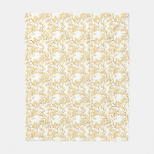 Cobertor De Velo Dourada Manhã Branca Flor Glória