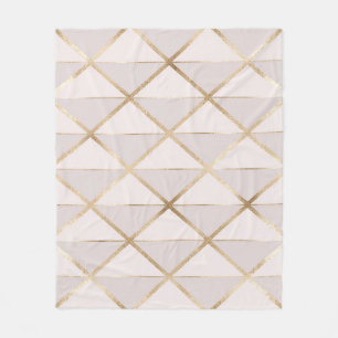 Cobertor De Velo Dourado brilho, padrão geométrico de rhombus.