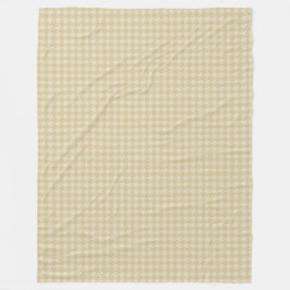 Cobertor De Velo Dourado Cream Houndstooth