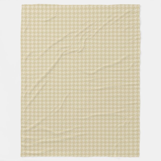 Cobertor De Velo Dourado Cream Houndstooth (Frente)