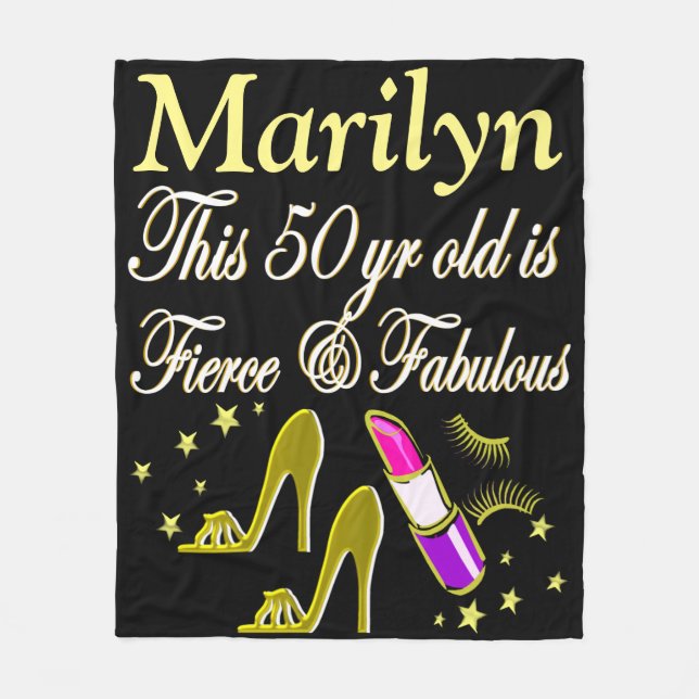 Cobertor De Velo Dourado GORDO 50º ANIVERSÁRIO PALHEIRO PERSONALIZA (Frente)