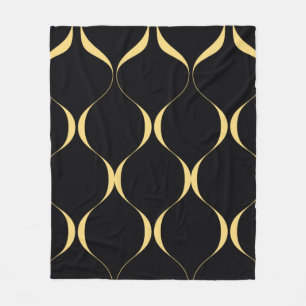 Cobertor De Velo Dourado, simples, moderno, gráfico ondulado luxuo