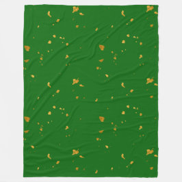 Cobertor De Velo Dourados Flakes em Emerald Green