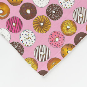 Cobertor De Velo Doze Rosquinhas Doughnut Breakfast - Comida Foodie
