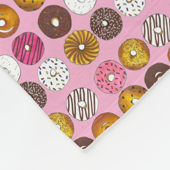 Cobertor De Velo Doze Rosquinhas Doughnut Breakfast - Comida Foodie (Quina)