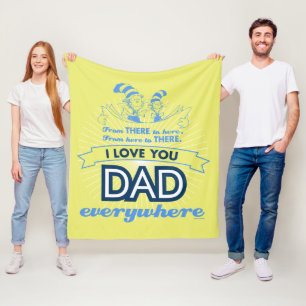 Cobertor De Velo Dr. Seuss Eu Amo Você Papai Em Todo Lugar