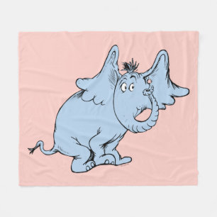 Cobertor De Velo Dr. Seuss Horton de Lado