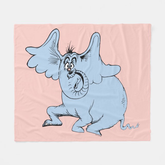 Cobertor De Velo Dr. Seuss | Horton e Speck de Poeira (Frente (Horizontal))
