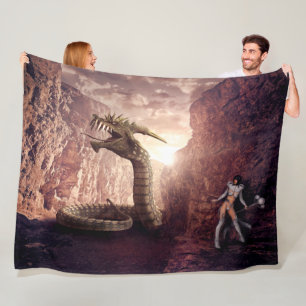 COBERTOR DE VELO DRAGÃO DA FANTASIA