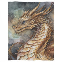 Dragão Fantasma Fleece Blanket