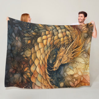 Cobertor De Velo Dragão Fantasma Fleece Blanket