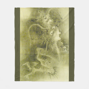 Cobertor De Velo Dragão Verde