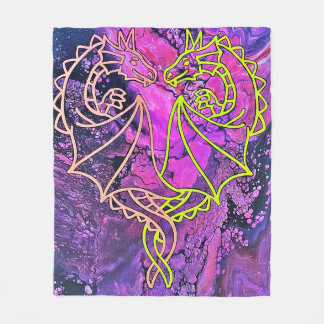 Cobertor De Velo Dragões Interligados