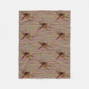 Cobertor De Velo Dragonfly Colorful
