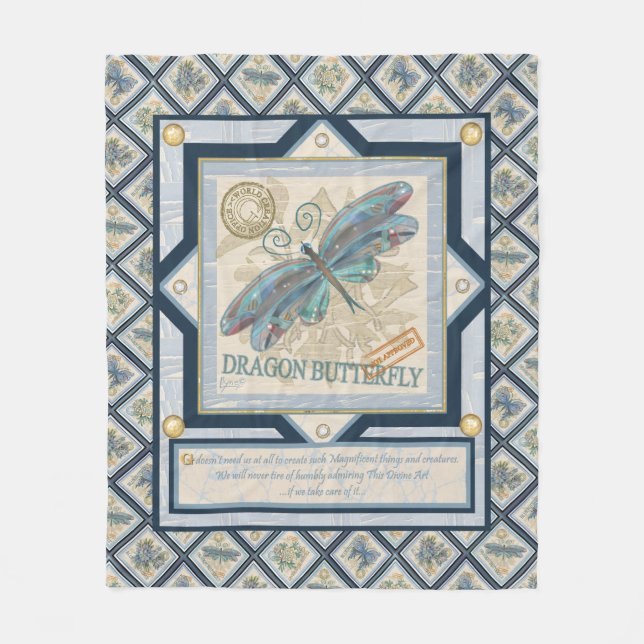 Cobertor De Velo Dragonfly do Escritório de Criação (Frente)