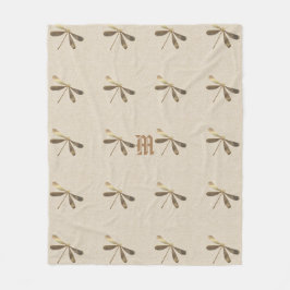 Cobertor De Velo Dragonfly Dourada