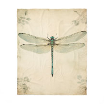 Dragonfly Fleece Blanket, Dragonfly